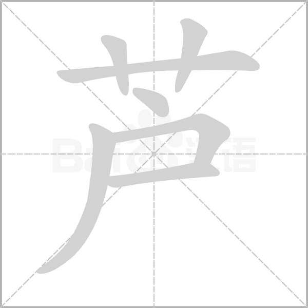 芦的笔画顺序