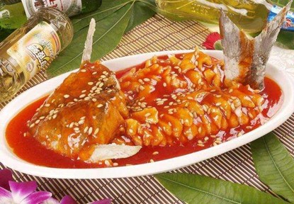 Sweet-and-sour carp, 糖醋鲤鱼, tang cu li yu