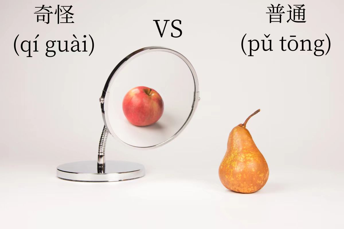 HSK Words: 奇怪 (qí guài) VS 普通 (pǔ tōng)