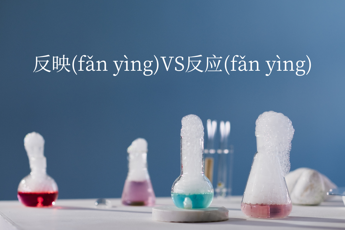 HSK 3 Words: 反映 (fǎn yìng) VS 反应 (fǎn yìng)