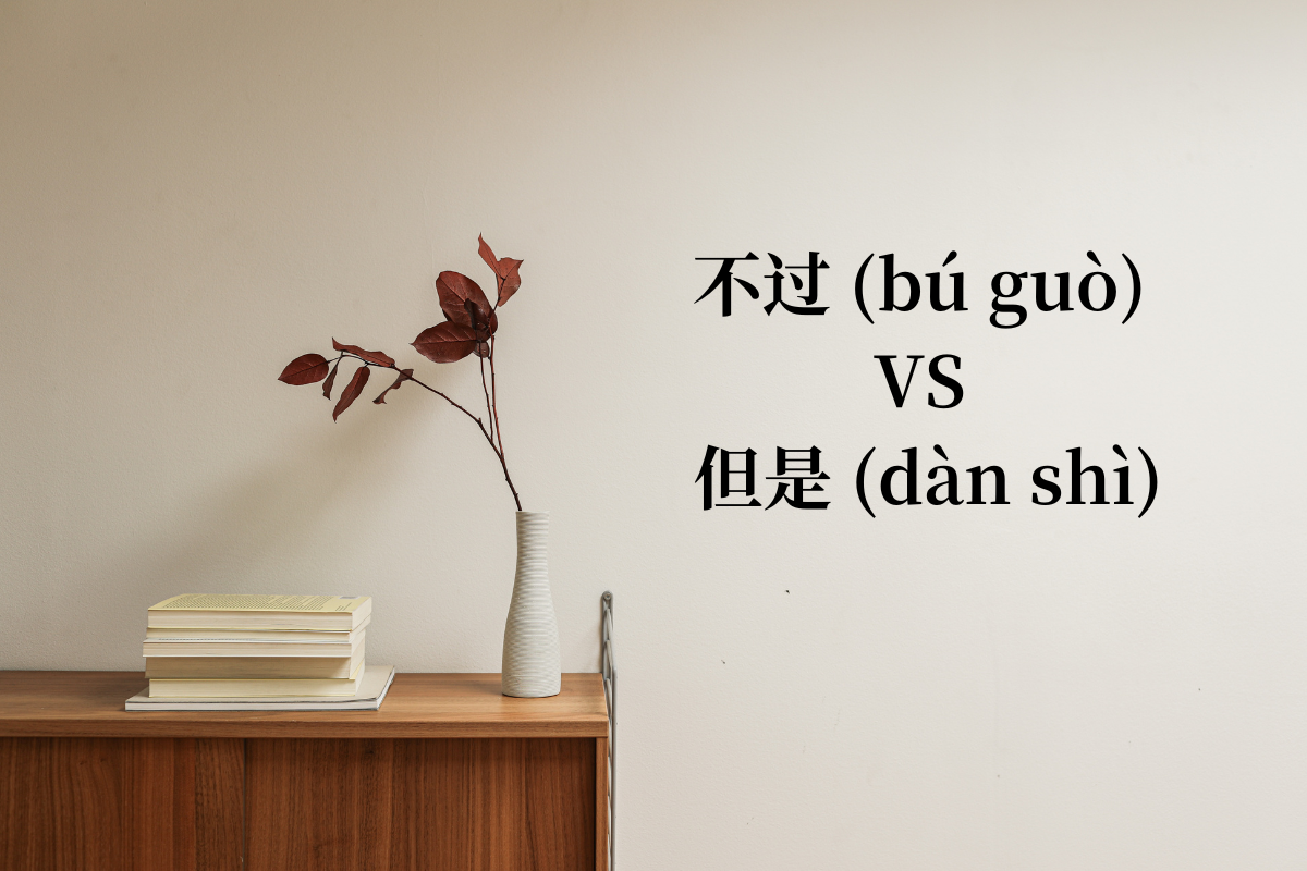 HSK4 Words: 不过 (bú guò) VS 但是 (dàn shì)